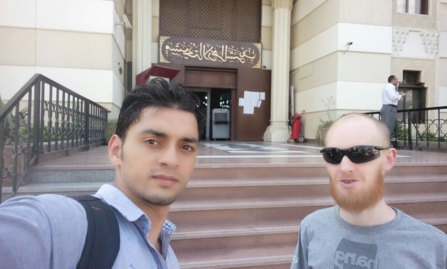 Jafar outside Al Azhar Institution headquarters
