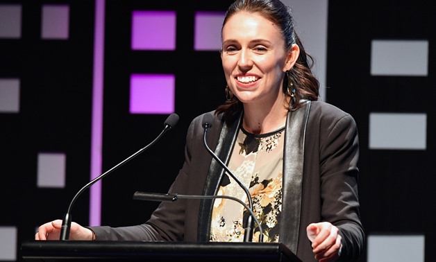 New Zealand's new opposition Labour party leader, Jacinda Ardern, speaks during an event held ahead of the national election at the Te Papa Museum in Wellington