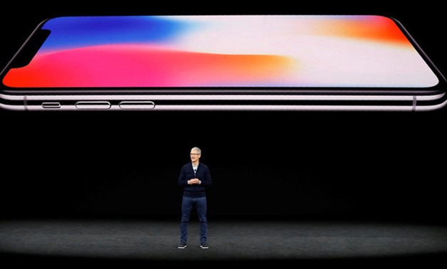 Apple's Tim Cook speaks about iPhone X during a product launch event in Cupertino - REUTERS