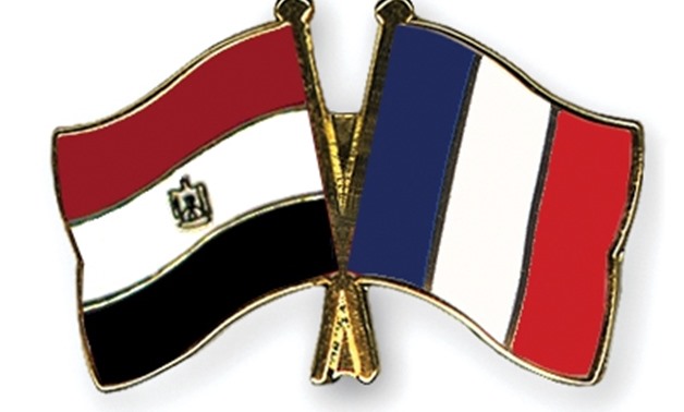 France Flag and Egypt Flag - CC