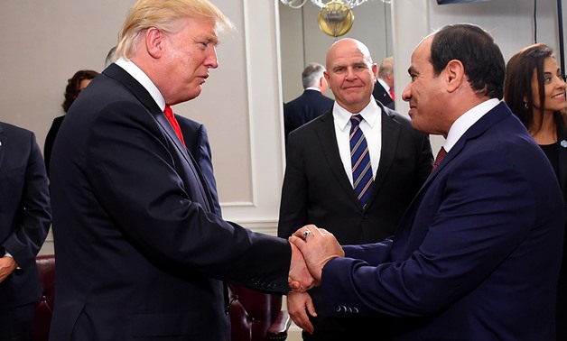 U.S. President Donald Trump and Egyptian President Abdel Fatah al-Sisi - Press photo