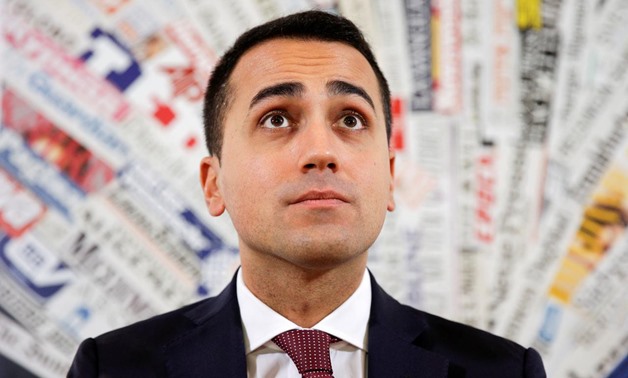 FILE PHOTO: 5-Stars movement Luigi Di Maio looks on as he arrives for a news conference in Rome, Italy, October 17, 2016. REUTERS/Max Rossi/File Photo