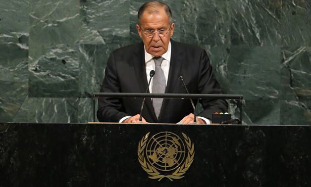 Russian Foreign Minister Sergey Lavrov addresses the 72nd United Nations General Assembly at U.N. headquarters in New York, U.S., September 21, 2017. REUTERS/Lucas Jackson