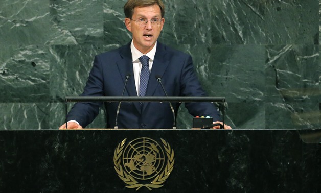 Slovenian Prime Minister Miro Cerar addresses the 72nd United Nations General Assembly at U.N. headquarters in New York, U.S., September 21, 2017. REUTERS/Lucas Jackson