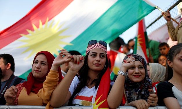Kurds celebrate to show their support for the upcoming September 25th independence referendum in Erbil, Iraq September 22, 2017. REUTERS/Ahmed Jadallah TPX IMAGES OF THE DAY