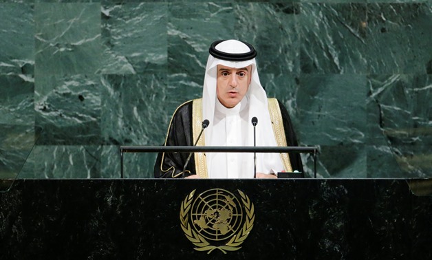Saudi Arabia's Foreign Minister Adel bin Ahmed Al-Jubeir addresses the 72nd United Nations General Assembly at U.N. headquarters in New York, U.S., September 23, 2017. REUTERS/Eduardo Munoz