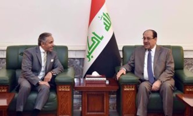 Egyptian Ambassador to Iraq Alaa Moussa in a meeting with Iraqi Vice-President Nouri al-Maliki – Press photo