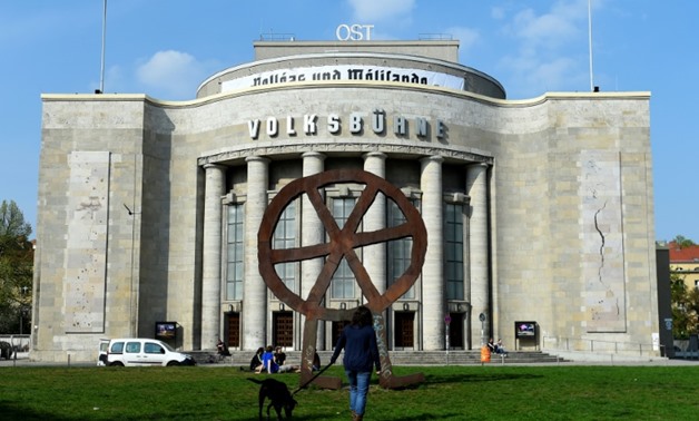 The Volksbuehne was rebuilt after World War II in an imposing Stalinist style using remnants of Hitler's destroyed chancellery -AFP