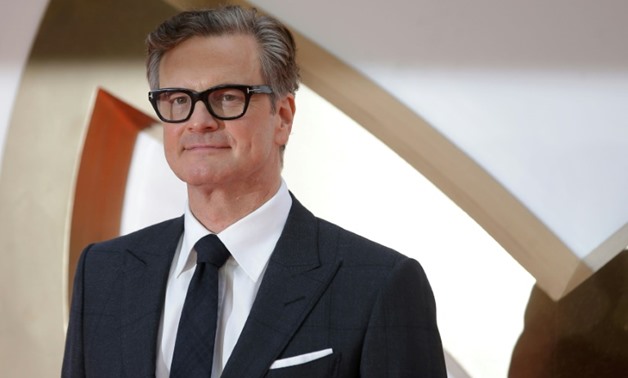 British film veteran Colin Firth poses at the premier of "Kingsman: The Golden Circle", which topped the box office over the weekend -AFP