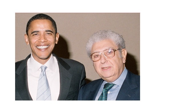Professor Bassiouni with US former President Barack Obama- 2008- Cherif Bassiouni official website