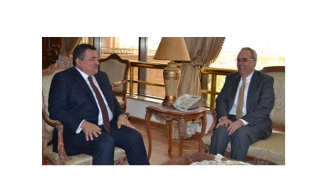 Chairman of the Egyptian Media Production City (EMPC) Osama Heikal received Wednesday US Chargé d'Affaires in Cairo Thomas Goldberger - Egypt Today