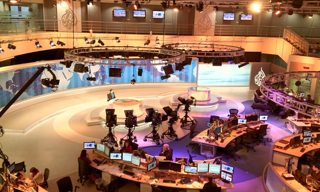 Al-Jazeera English news disk – File photo
