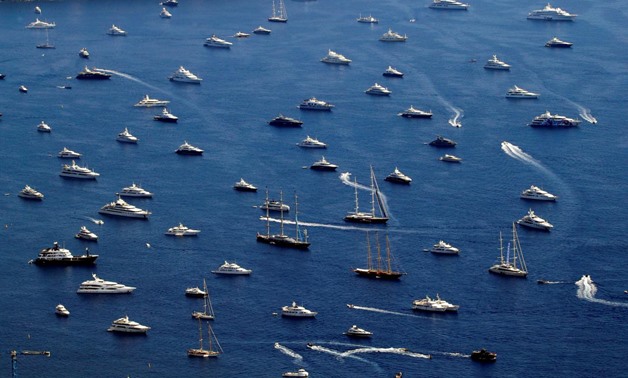 FILE PHOTO: Luxury boats are seen in the bay of Monaco, September 27, 2017. REUTERS/Eric Gaillard/File Photo