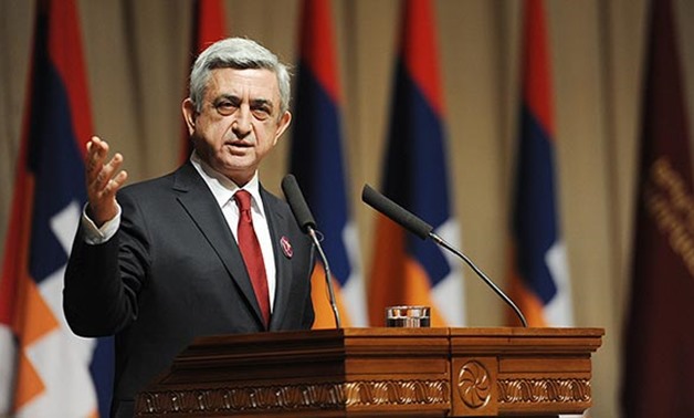 Armenian President Serzh Sargsyan - Press Photo