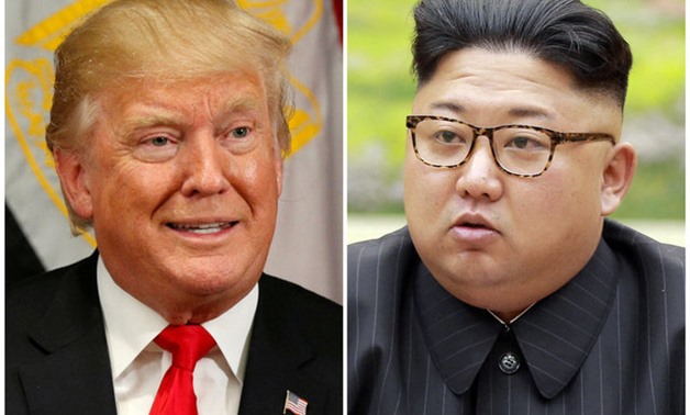 A combination photo shows U.S. President Donald Trump in New York, U.S. September 21, 2017 and North Korean leader Kim Jong Un in this undated photo released by North Korea's Korean Central News Agency (KCNA) in Pyongyang, September 4, 2017. REUTERS/Kevin