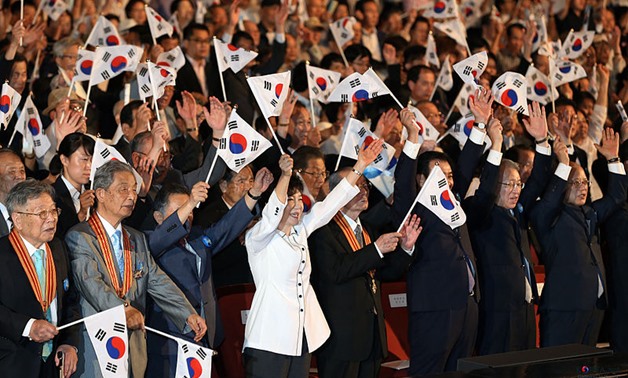 Former South Korean President Park Geun-hye during National Liberation Day Ceremony in Seoul 2013 – File photo