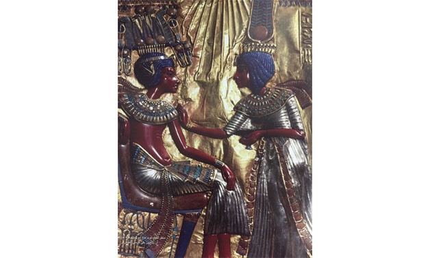King Tutankhamen and Queen Ankhesenamun [Fragmented from Zahi Hawas’ book]