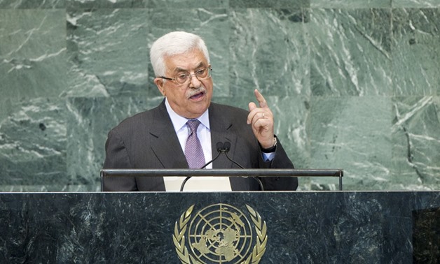 Palestinian President, Mahmoud Abbas addressing the United Nations General Assembly - UN Photo - J Carrier