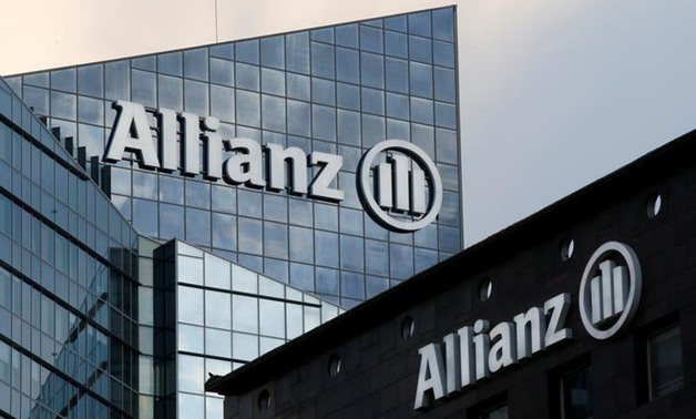 The logo of Europe's biggest insurer Allianz SE is seen on the company tower at La Defense business and financial district in Courbevoie near Paris, France - REUTERS
