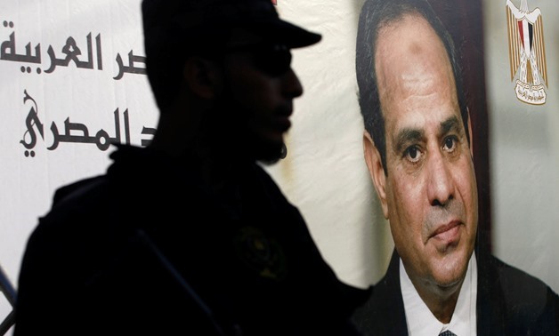 Pictures of President Abdel Fatah al- Sisi in Gaza – File Photo