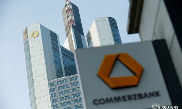  A Commerzbank logo is pictured on the side of a building in Frankfurt, Germany, February 9, 2017. REUTERS/Ralph Orlowski/File Photo