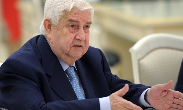 Syrian Foreign Minister Walid Muallem -REUTERS