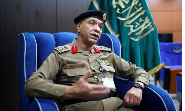Major General Mansour Al-Turki, a security spokesman from the Saudi Arabian Ministry of Interior, talks to Reuters during an interview, in the holy city of Mecca, Saudi Arabia August 29, 2017 - REUTERS