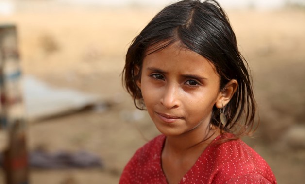 Yemeni child at the Shawqaba camp for internally displaced people