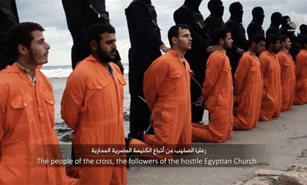 Christian Egyptians prior to their murder by IS militants in Libya – File Photo 