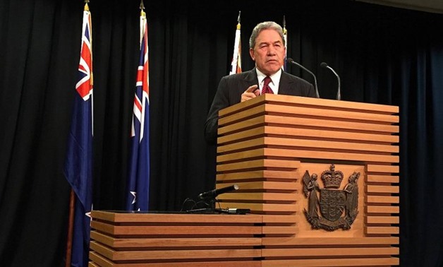 Winston Peters speaks during a media conference in Wellington, New Zealand, on Sept 27, 2017. PHOTO: REUTERS