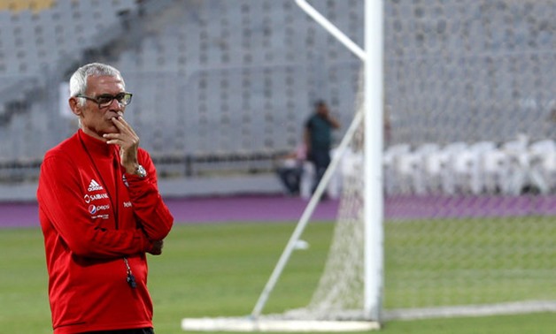 2018 World Cup Qualifications - Africa - Egypt Training - Borg El Arab Stadium, Alexandria, Egypt - October 7, 2017 - Egypt's head coach Hector Cuper looks on during the training session. REUTERS/Amr Abdallah Dalsh