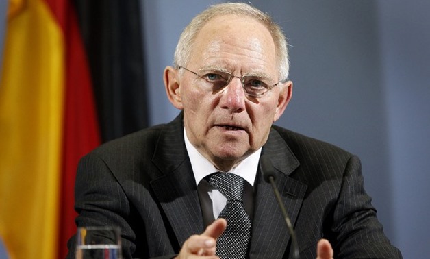 German Finance Minister Wolfgang Schäuble - Press Photo