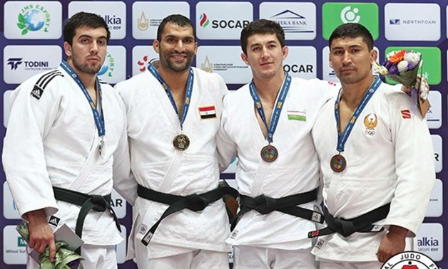 caption Ramadan Darwesh after won the golden medal– Press image courtesy International Judo Federation