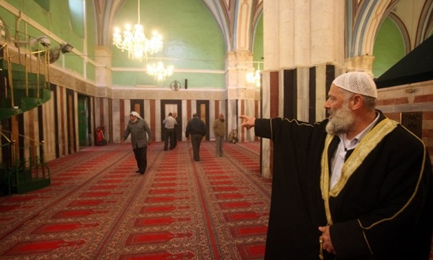 Photo inside Ibrahimi Mosque in West Bank - AFP 