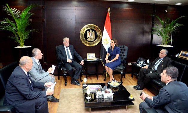 Minister of Investment Sahar Nasr during her Monday meeting- Press Photo