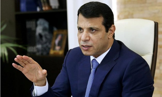 Mohammed Dahlan, a former Fatah security chief, gestures in his office in Abu Dhabi, United Arab Emirates October 18, 2016. REUTERS/Stringer/File Photo