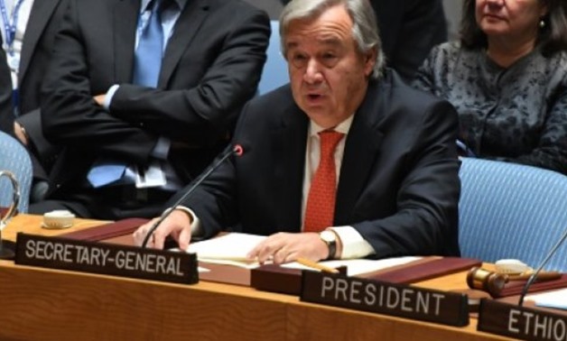 © AFP/File | UN Secretary-General Antonio Guterres, seen here in September, described the death penalty as "barbaric"
