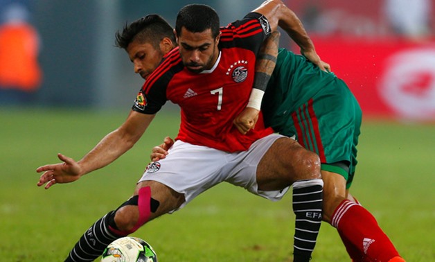 Ahmed Fathy with the Egyptian red shirt, REUTERS