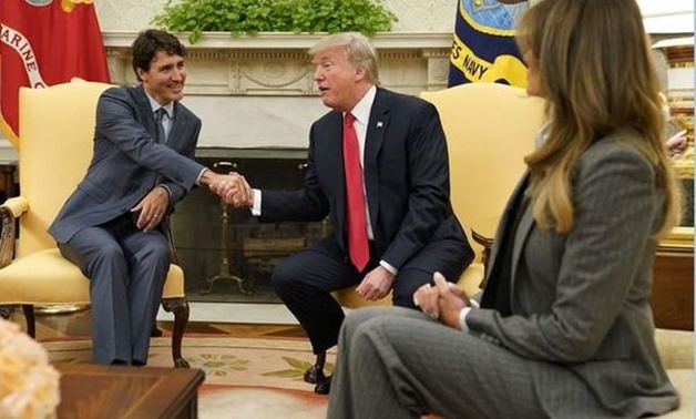 U.S. President Trump meets with Canadian Prime Minister Trudeau at the White House in Washington - REUTERS