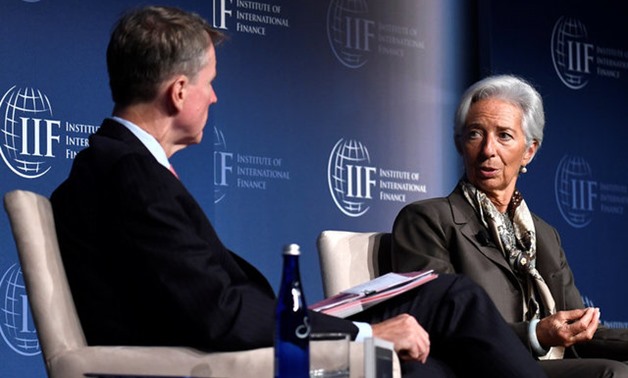 IMF Managing Director Lagarde addresses Institute of International Finance in Washington - REUTERS