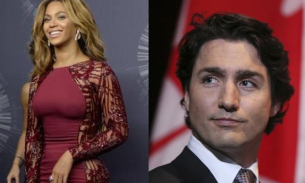 Beyonce and Justin Trudeau - Reuters