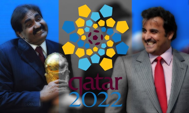 A row broke out on Friday over whether Qatar’s staging of the 2022 World Cup was under threat after a report warning of “an increasing political risk” to the tournament was leaked – Photo compiled by Egypt Today/Mohamed Zain