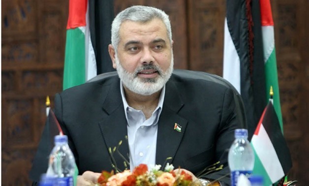 The head of Hamas political bureau, Ismail Haniyeh - File Photo 