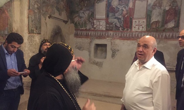 Photo of Egyptian Tourism Minister checking Monasteries visited by the Holy Family – File Photo   