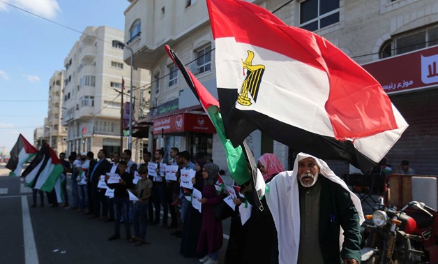 Palestinians' celebration in Gaza Strip - REUTERS