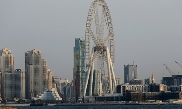 The "Ain Dubai" or Dubai Eye, a 853 feet (260 meter) ferris wheel is under construction, in Dubai, United Arab Emirates, Monday, Sept. 18, 2017. The ride is part of a $1.6 billion Bluewater Island project that belongs to Meraas, a state-owned Dubai-based 