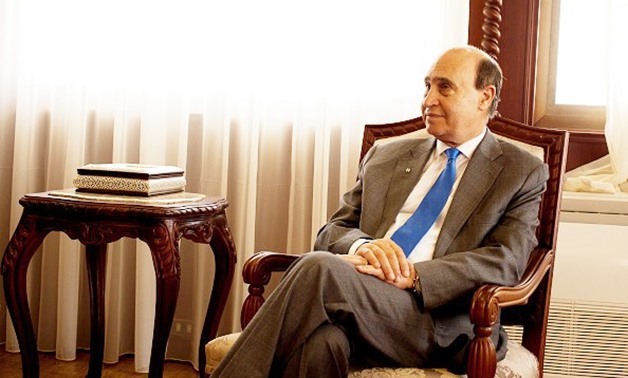 FILE: Head of the Suez Canal Authority MohabMamish 