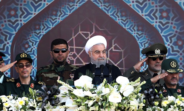 Iranian President Hassan Rouhani attends an armed forces parade in Tehran, Iran, September 22, 2017. President.ir/Handout via REUTERS