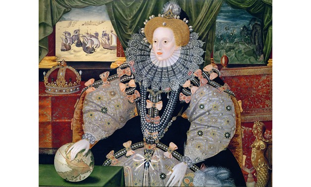 Armada portrait of Elizabeth I via Wikimedia