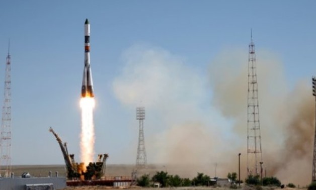 Russia's Progress M-28M cargo ship blasts off from the launch pad at the Russian-leased Baikonur cosmodrome in Kazakhstan on July 3, 2015